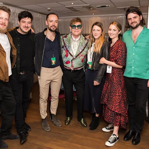Hello Europe!! 👋 Our EU leg kicked off in Vienna and was a blast! Lovely to also have @mumfordandsons and @diannaagron come to see the show. #EltonFarewellTour #tourdiary #Austria 📷: @bengibsonphoto