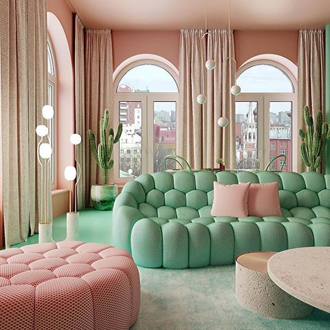 Mexican Colors in #NewYork
Manhattan Apartment by @reutovdesign 
#arcflydesign #arcfly #interiordesign
_____________
.
.
.
_____________
#livingroomdesign #pinkliving #redliving #interiordesigner #interiortrends #desertcolors #reddecore #designtrends  #interni #interiores #interiorarchitect #apartmentdesign #maxican #retrostyle #livingroomdesign #architetto #pinkandgreen #freshdesign #designporn #interiortrends #interiordesignstudent #contemporarydesign #minimalist #minimaldesign