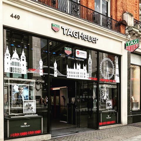 Not long to go.. #tagheuer #londonmarathon #officialtimekeeper #display #theme #campaign #19 #19limited #retail #design #designandbuild #install #windows #london