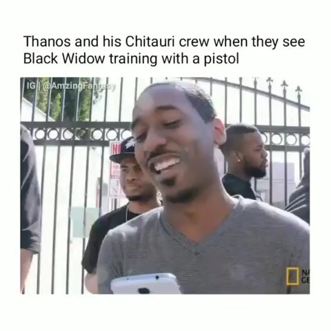 -  Nothing will be more funny then seeing Black Widow trying to use a taser on Thanos - #regrann