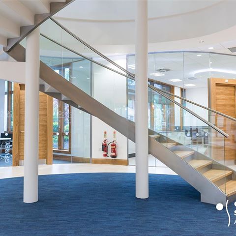 Majestic Wine entrusted us with the design of their head office in Watford. A sweeping #staircase forms the central #circulation space and #hub of the building, creating interaction between employees at all levels. .
.
.
.
#office #officedecor #newspace #meetingroom #workspace #deskspace #officedesign #officeinterior #workspacedesign #architects #architecture #design #branding #interiordesign #interior #interiors #designagency #designstudio #creativedesign #team #project #stairs #contemporary