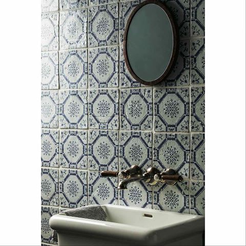 So tomorrow we open the doors to our exciting, new Primrose Hill store. Our brand new collections are on show and we can’t wait to share them with you, including the beautiful new ‘Bazaar’ collection of antique, painted terracotta wall tiles. This is the ‘Bazaar Delf’ 💙💙💙