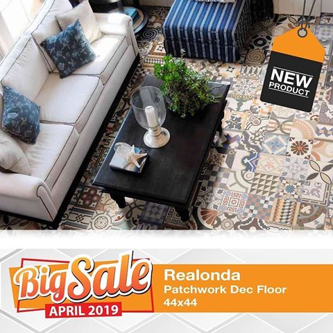 APRIL SALE Month is coming to an end!
.
Get unbeatable special package prices and discounts until April 30th!
.
NEW PRODUCT!
Realonda Patchwork Dec Floor 44x44
.
Patchwork-style porcelain collection, very much in style today in interior decoration.
.
Give us a call:
.
Jakarta
Mangga Dua (021) 601 3303
Panglima Polim (021) 7278 7711
BSD (021) 537 7278
.
Surabaya (031) 563 1999
Bandung (022) 723 8515
Semarang (024) 356 2233
.
www.wismasehati.com
.
#WismaSehati #WismaSehatiAPRILSALE #Realonda #tiles #mylivingroom #livingroom #livingroomideas #livingroomdesign #livingroominspiration #livingroomdecoration #livingroomgoals #interiordesign #designandbuild #buildingmaterials
