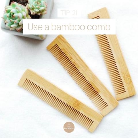Tip 21: Use a bamboo comb 🎍⁠
⁠
Did you know that not only are bamboo combs 100% plastic free, they're also more gentle on your hair, antibacterial, biodegradable and vegan? As a bamboo comb glides through your hair, it teases the natural oils from your scalp along each strand, which results in a shinier, glossier appearance!⁠
⁠
📸 @pinterest - Be Kind Boutique⁠
⁠
⁠
⁠
⁠
⁠
#zerowaste #zerowastelifestyle #reuse #nowaste #sustainablelifestyle #plasticfreejuly2019 #zerowastehome #minimalism #zerowastelife #yayforearth #giveashit #packagefree #zerowaste #plasticfreejuly #plasticfree #reuse #noplastic #recycle #upcycle #zerowasteliving #reducereuserecycle #saynotostraws #lesswaste #sustainableliving #earthfriendly #zerowastejourney #plasticfreeliving #zerowastesolutions #ecofriendly #wastefree