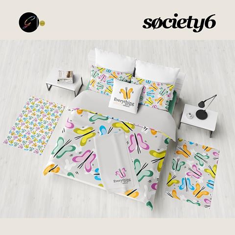 Link in my webpage. This could be your bedroom!. Now you can purchase all these items and many more with my “Wise Butterfly” Collection prints at Society6. #gloriaspd. Ahora puedes adquirir todo tipo de artículos con mis diseños de la colección “Wise Butterfly” en Society6. Enlace en mi página web. #patterndesigners#surfacepatterncommunity#repeatpattern#patternaddict#artlicensing#patternbank#freelancedesigner#behance#diseñografico#fabricpattern#patternpeople#patternmix#bepattern#printandpattern#patternator#designstudio#patterndesign#patternlove#patternobserver#graphicpattern#surfacepatterndesign#printdesigner#society6#society6artist#almeriatrending#surfacedesigner#pattern#butterfly