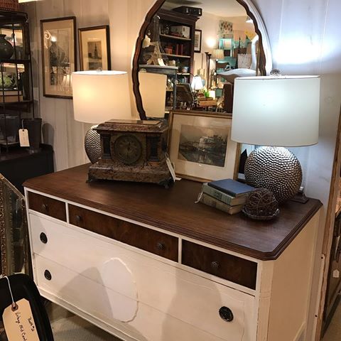 Vintage Dresser with Mirror. #vintagedresser #furniture