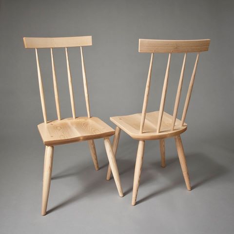 Connecticut chairmaker David Douyard will be bringing his heirloom quality handmade chairs to the Berkshires Arts Festival July 5 to 7. His work features handcrafted reproductions and interpretations of American Windsor and other traditional chairs. Pictured are his Stick Chairs, made of solid ash and based on the Welch stick chair.