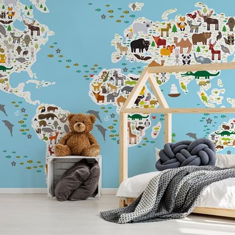 How stinkin' cute is this animal world map wallpaper? Perfect for a kids room, playroom, daycare center...the sky's the limit! 💗
.
.
.
.
.
#wallpaper #wallpapers #wallmural #wallart #walldecor #dailydecordose #interior123 #interiorforinspo #interiordesire #interiorlovers #homedecorideas #modernhome #kidsroom #kidsroominspo #kidsroomdesign #myhousebeautiful #sodomino #howwedwell #currentdesignsituation #interior_and_living #kidsroomdecor #kidsdecor #kidsinterior #nurserydecor #nurseryideas #babynurserydecor
