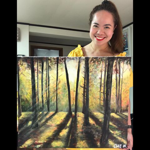 ACRYLIC PAINTING 🎨🎨🎨 “Autumn in July”
Original piece of art. 
Have a beautiful Tuesday! ❤️❤️❤️❤️❤️❤️❤️❤️❤️ #Art #Artist #ArtLife #Autumn #Impressionism #Forest #Fall #Nature #Love #Passion #Hobby #Colors #Canvas #Justdoit #Seoul #Korea
