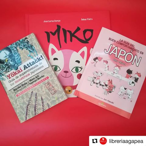 #Repost @libreriaagapea ・・・
En nuestra selección de #japónenAgapea encontrarás los #libros más divertidos y curiosos de @quaterni_editorial, como "Miko" de @j_carlosroman, o la "Guía de supervivencia de los monstruos japoneses" o un imprescindible para todos aquellos que ansían visitar #japón con la "Guía del buen comportamiento en Japón". Por cierto, tenemos sorteo con ellos, visita nuestro perfil y participa, ¡mañana decimos el ganador!
#LibreríaAgapea #libros #book #books #bookstagram #instabook #bookaholic #booklovers #librerías #bookstore #leer #leermola #read #readingtime #Málaga #SanFernando #Granada #Tenerife #Mallorca #web #enviosatodoelmundo