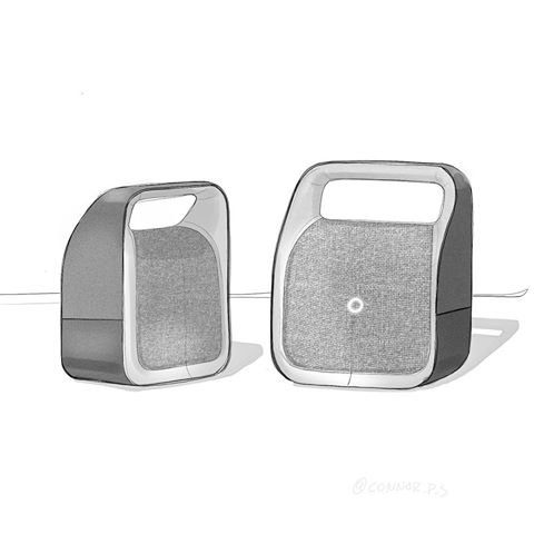 Fun speaker form I’d generated during my live demo last week.
.
.
Seems a bit derivative of the Vita speaker, but the process was fun nonetheless.
.
.  #industrialdesign #id #design #sketching #idsketching #doodle #sketch #sketchbook #formstudy #sketchaday #product #productdesign #sketching  #illustration #art #artwork #designing #diseño #diseñoindustrial  #rendering #idsketching #sketchzone  #handsketch #practice #showyourwork #doodle #thoughts #idsketch #sketchzone #havefun #tech #consumerelectronics