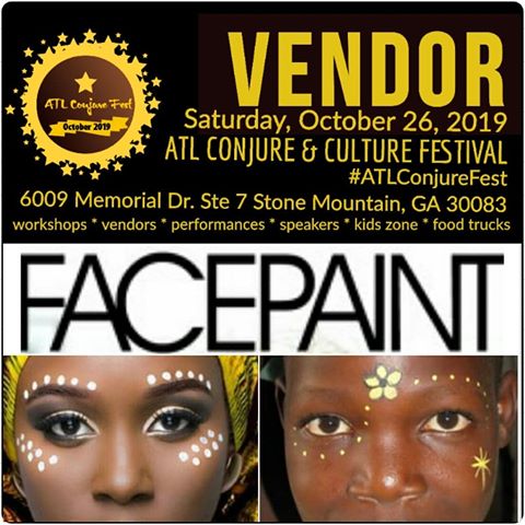 Come enjoy a cultural celebration featuring international food, live music, guest speakers,  art, cultural performances, a kids zone and paid workshops.
✨
#ATLConjureFest ~ Saturday, October 26 and Sunday October 27 ~ The first ever FREE #festival of its kind celebrating #africanspirituality and #conjure #culture with a #vendormarket #paidworkshops on Saturday and a closing banquet gala on Sunday. Get you tickets at www.atlconjurefest.com today‼
✨
#workshop #magicconference  #blackgirlmagic #vendormarket #hoodoo #voodoo #blitches #blackspirituality  #bruja  #ancestors #spirituality #magic #magick #blackmagic #blackwitchesofinstagram #blackwitches #witchshit #africanspirituality #juju  #conjureculture