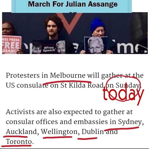 ongoing and upcoming #protests for #freejulianassange.
.
#melbourne #dublin #london #sydney #toronto #auckland #wellington #sanfrancisco #newyorkcity #nyc #freeassange