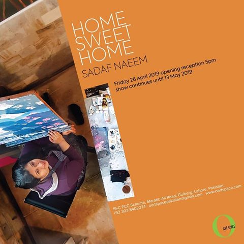Home Sweet Home! Sadaf Naeem exhibition at O Art Space gallery #lahore #lahoregalleria #lahoreart #sweet #home #artstudent #artstudio