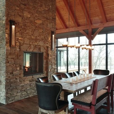 Dinner party with a view? Yes please! These windows allow the home to be basked in the natural light.⁣
⁣
⁣  #customhomes  #designbuild  #greatroom #openspaces  #dreamhome #modernhouse #homeinteriors #dreamhomes #interiorarchitecture #interiordecor #interiorinspo #rusticchic #moderndesign #homestyling  #interiorforyou #designinspo #homedecorating #wpgnow #houzz #diningroom #diningroomdecor #diningtable #luxuryhome ⁣
#luxuryhouse #luxuryhomes #luxuryhouses #luxuryhomedecor #bighouse #luxurydesign #luxurydecor
