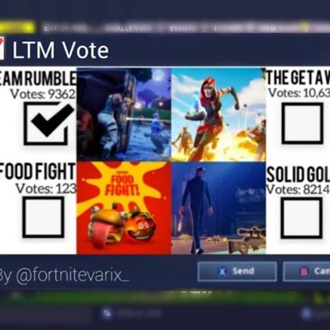 Weekly LTM selection feature?
This feature would give us some choice on the weekly LTM. 🤔👍
💠💠💠💠💠💠💠💠💠💠💠💠💠
Follow @fortnite.varix_ for more
💠💠💠💠💠💠💠💠💠💠💠💠💠
〰️ Hashtags 〰️
#Fortnite #season8 #concept #idea #improvefortnite #epicgames #goodornot
#coolorfool