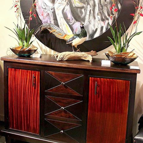 Are you going to...?
.
.
Have an awe inspiring Sunday???. The rain came in early and cleared out here in North Texas.  So I'll be out enjoying all the sunshine and color this spring ri
Is now showing us!
📸📸Here's one of my Awe inspired  moments  my custom built credenza  In Maple with grinded metal doors and a automotive "candy car' finish.
.
.
#livefabulousandfearless
#tdt42819
#moreismoredecor
#interiors123
#dallasdesign
#womenwoodworkersofig
#ihavethisthingforcolor
#crashbangcolour
#brightboldhome
#trendsetters
#mycreativeinterior
#metalworker
#printspatternstexturesohmy
#moreismorelessisabore
#luxuryranch
#texasstyle
#luxuryfurniture
#artist
#customfurniture
#boldinteriors
#colorfulinteriors
#rusticranch
#americanmade
#colormovement
#artisticfurniture