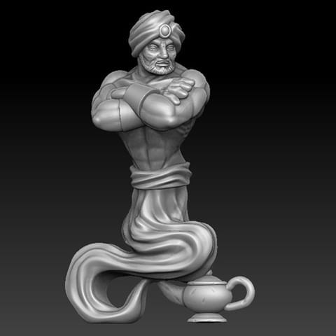 "Your wish is my command" - genie of the lamp
#genie # #magic #lamp #mith #smoke #wish #wishmaster #3dmodel #zbrush #warhammer #3d #DnD #3dprinting #miniature #tabletop #modelling #rpg #28mm #patreon #patreoncreator