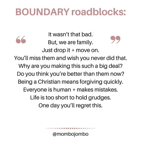 These ☝🏼are what you may hear from others or what your “guilt chatter” will tell you inside your head. Either way, it’s important to challenge both when it comes to setting + maintaining boundaries. Often we make choices out of believing these old, dusty lies.
______
I know it’s not easy. Sometimes, the weight of others happiness is worth the burden just to belong, especially when it’s family. I did it too, for a while. I wasn’t ready. I wanted to fit in. Often, breaking free is scary. Lonely. Uncertain. Painful.
_____
But I promise you, you aren’t meant to live afraid. You aren’t meant to slowly die inside trying to make everyone happy. You’re here to live boldly. But it won’t fall into your lap. This change, this way of life takes serious commitment + intention. It takes action and getting up after failure. It takes sitting in the discomfort + loneliness, long enough to where you no longer fear it, but crave it. This is your center. Turning inward is where your light + power live. Being alone, after all, isn’t scary. Living life {playing small + quiet} to fit in, is. 
_____
If you’re overwhelmed + unsure of where to start, if the chatter is too loud and you just can’t seem to break free, I feel you. I was you. Did I miss any? Add to this list 👇🏼👇🏼👇🏼
_____
ALSO, sign up today for my newsletter. I have something coming your way that you won’t want to miss. Link in bio 💫
_____
#boundaries #event #workshop #freedom #power #family #heal #recover #breakfree #thoughts #faith
