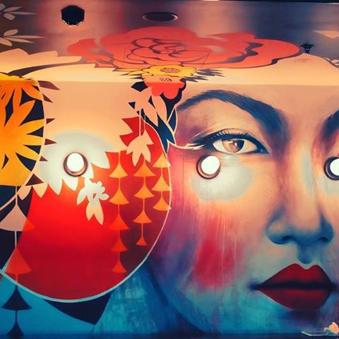 #art #artwork #amazing #wall #lights #glow #sopretty #red #yellow #mural #photography #photographer #happysunday #photooftheday #picoftheday #instaart #instagood #instagram #barangaroo #discovery #sydney #australia #outdoors #colours #workofart #love
