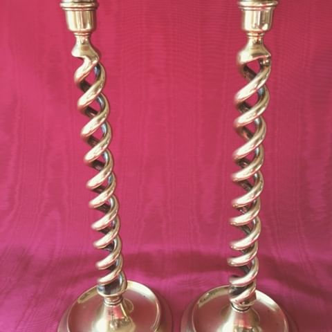 Barleytwist Candlesticks. Nineteenth Century. At 41 cm tall these would make a very smart pair of lamps. I also have a larger verdigris pair for sale.  #lighting#lightingdesign#lightingdesigner#lightingdesigners#lamps#luxurylighting#luxurylamps#luxuryhomes#luxuryinteriors#interiors#antiqueinteriors#antiquelighting#bronze#brass#antiquelamps#candlesticks#antiquecandlesticks#christies#christiesinteriors#antiquebronze#antiquebrass#interiordesign#designinterior#londoninteriors#traditionalinteriors#antiques