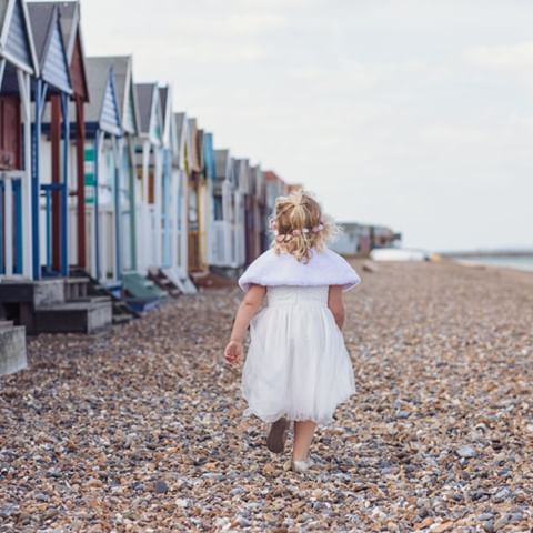 Bring back the beach weather!! ⁣
⁣
Our lace and tulle flower girl dresses are perfect for the aisle or running on the beach 💙. Soft and comfortable they are made for fun 😍⁣