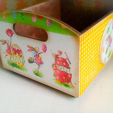 Короб для пасхальных яиц #декупаж #декор #уютныйдом #подарки