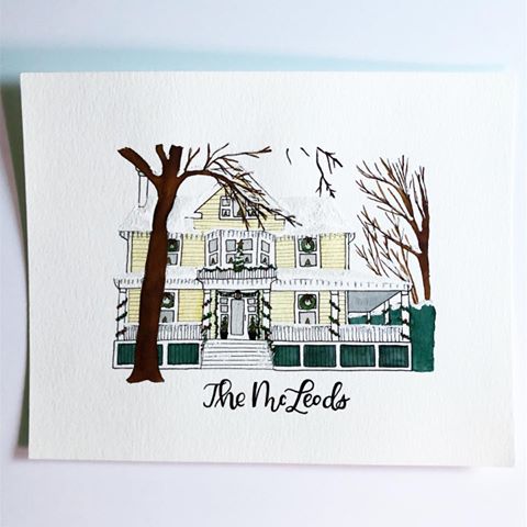 Drawing and painting architecture is one of my favorite subjects. I just love architecture and the personality of every building. This custom piece came from a woman who wanted her mother’s house painted. She said her moms house is know for it’s Christmas decorations and that’s how she wanted the house to be represented. I was honestly a little nervous when she asked if it could look like it was really lit up for Christmas, but I think it turned out wonderfully. Swipe to see how the lights all glow when it catches some sunlight!
#architecture #architecture_lovers #architect #house #home #homesweethome #homedecor #homeinspiration #homeiswheretheheartis #homeinspiration #holidaydecor #customorder #myhouse #myhome #christmas #drawing #watercolor #painting #watercolor #painting #communityovercompetition #modernmaker #etsy #etsycustom #etsyfinds #etsylove #makersgonnamake