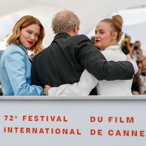 French director Arnaud Desplechin (C), French actresses Lea Seydoux (L) and Sara Forestier pose during the photocall for 'Roubaix, une lumiere (Oh Mercy!)' at the 72nd annual Cannes Film Festival, in Cannes, France, 23 May 2019. The movie is presented in the Official Competition of the festival which runs from 14 to 25 May. 📷 epa-efe / @juwarnand 
#french #director #arnauddesplechin #frenchdirector #actress #actress🎬 #actresses #frenchactress #frenchactresses #leaseydoux #saraforestier #photocall #photo #photoshoot #photos #photography #roubaixunelumiere #cannesfilmfestival #cannesfilmfestival2019 #cannes2019 #filmfestival #cannes #francefr #france #epaphotos