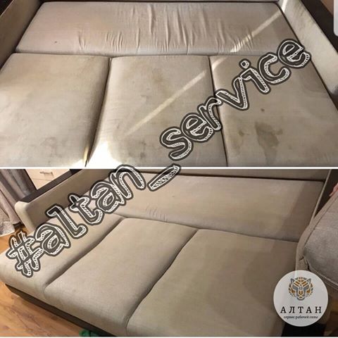 Зачем покупать новый диван, когда можно почистить старый? ☺ Не смотря на его 8-ми летнее использование, он будто вчера был изготовлен 🙀
#altan_service 
#altan_service_fresh 
#rs_ykt