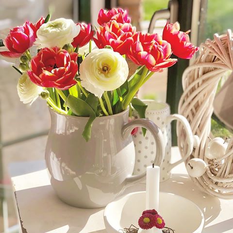 Guten Morgen, ich wünsche Euch einen schönen Tag und tollen Start ins Wochenende ☀️☀️☀️#gutenmorgen #tulpen #tulpenliebe #frühblüher #frühlingserwachen #frühling #flowers #whiteinterior #interiorinspo #interiordesign #interior #scandicinterior #scandichome #hyggehome #cozy #cozyhome #solebich #dekoliebe #sonne #happy #wohnzimmer#whitedecor #feedfeed #cozydeco#flowers #sunshine #spring #homeinspo #interior