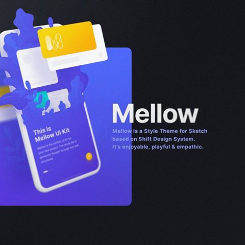 This is Mellow Theme. Our first style theme for Shift Design System. It will be available as bundle for your next empathic and playful design projects. We're almost ready for launch and are really excited to give you a perfect tool at hand. Scoop!