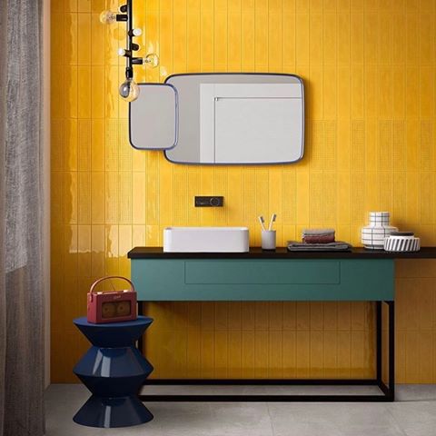 @blueprintceramics are the go to company for bright bathroom interiors! Particularly lovin their Flat & Fizz collection.
