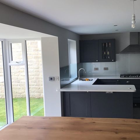 Kitchen/dining room fully decorated including utility!  #airevalley #decorating #airevalleydecorating #openplanliving #modernhomes #workmymagic #happycustomers #kitchen #kitchendesign #diningroom #modernkitchen #moderndecor #moderndesign  #lovemyjob #loveit #bingley #bradford #cullingworth