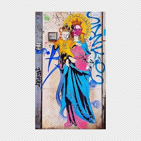 Virgin Mary wears Gucci
w/ 📷: @allazarenkov15
#milanpass 👀 
#milan #milanitaly #italy #milantravel #milancity #italytravel #italytourism #italyphotographer #italygraffiti #milano #milangraffiti #phonephotography #eurotravel #graffitiphotography #graffiti #travel