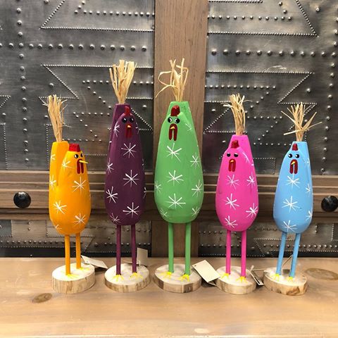All of the cute chickens in all of the colors! ⁣
⁣
⁣
⁣
⁣
⁣
⁣
⁣
⁣
#grand junction #friday #firstfriday #firstfridayartwalk #artwalk #art #paintings #sculptures #folkart #wovenrugs #grandjunctioncolorado #mainst #downtowngj #shoplocal #dreamcatchers #colors #shoplocally #nativeamerican #nativeamericanjewelry  #earrings #necklaces #bracelets #rings #drums #rattles #instruments #mothersday #sale #mom