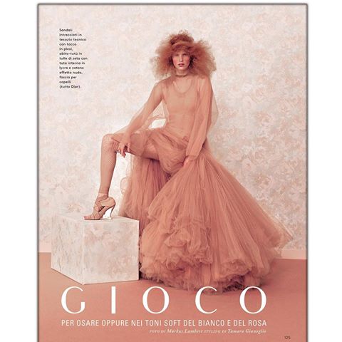 AND IM CLOSING DOWN MY PASTEL WEEK WITH HEX  #ffddd1 pastel pink nude Color . A big fashion moment @dior 🌸Set is build with pastel flower wallpaper and pastel carpet 🙏SOO ROMANTIC 💕thanks to @tamaragianoglio for the glorious styling always on POINT 💯make up @elena.pivetta 👍hair @mimmodimaggio 🌸thanks to @grazia_it @carlottamarioni for such a glorious shoot !! 🌸🌸🌸💯💯#flashbackfriday #pastel #pastelcolors #angel #instafashion 🌸 Produktion @fneviani 🙏casting @simobartcasting nails @elenastepaniouk