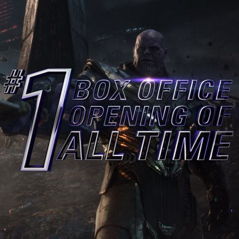 Marvel Studios’ #AvengersEndgame is the #1 box office opening of all time. Get tickets and see the film in theaters now: [link in bio] #DontSpoilTheEndgame