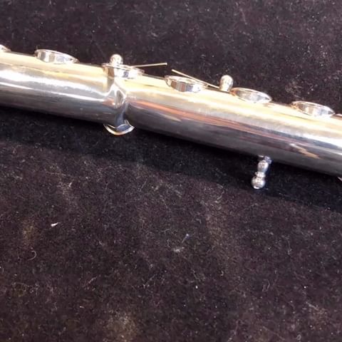 Netter Late than Never 😅the Video from the Borken Flute 3months ago #pearlflute #pearlmusic #workshop #flute #fluterepair
