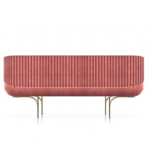 Love the lines and curves 💖💖 on the Sebastião sideboard by @almadeluce_interiors especially in this #Pantone #coral @hhmodern