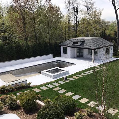 #poolhouse #pool #beautifulview #newconstruction #customhomes #bergencounty #builder