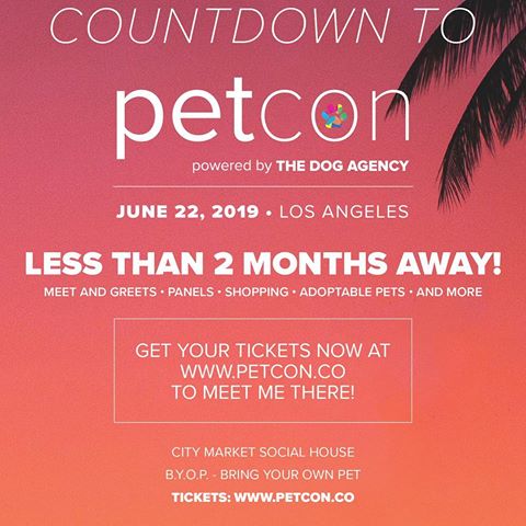 LA friends! @petconofficial is coming up soon and we can’t wait to see you there! Only a limited number of GA tickets last call VIP tickets remain. Grab your tickets at www.petcon.co 🌴 ☀️