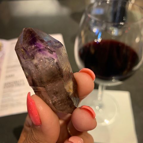 But first... Wine, and crystals of course! Sometimes I need a  little pre-flight help. Does anyone else get anxious when flying?