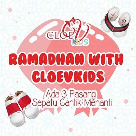 Dalam rangka menyambut hari IDUL FITRI🥳 maka CloeV mengadakan Giveaway 🤩untuk Moms❤️Akan ada 3 pasang sepatu cantik untuk 3 orang pemenang.
caranya:
1. follow instagram cloevkids
2. Spam like instagram cloevkids
3. ceritakan pengalaman ramadhan si kecil bersama Cloevkids di posting feeds moms, dan tag ig @cloevkids
4. jangan lupa tag 3 teman moms yaa
5. gunakan hashtag #Ramadhan2019WithCloeV #LebaranWithCloeV
kami tunggu sampai postingnya sampai tanggal 10 Juni yaa Moms
Pemenang akan diumumkan tanggal 15Juni 2019📅