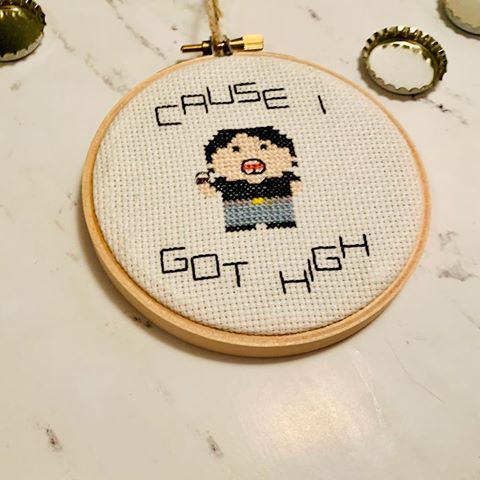 Add a little criminality to your wall decor with these Trailer Park Boys stitches! Available only at www.petitepointe.etsy.com!
.
.
.
.
Never forget without TPB there would be no Ellen Page.
.
.
.
.
.
#etsy #etsyshop #smallbusiness #handmade #crossstitch #embrodiery #needlepoint #walldecor #homedecor #decor #trailerparkboys #bubbles #ricky #julian #theboys #whosgotyourbelly #ripjohndunsworth #ellenpage #tpb