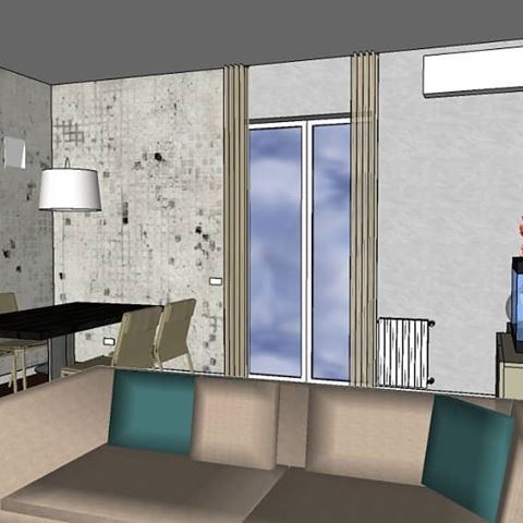 #livingroom in Milan ❤️ Project by myHOMEarreda.
Send me your plan and I will project for you 😉 ❤️ Soggiorno e zona pranzo per un appartamento a Milano ❤️ Progetto myHOMEarreda ❤️😉 Mandami la tua piantina con le misure,  progetterò per te 😉 ❤️ #myhomearreda #interiordesign #interiordesigner #studioarredo #liveyourspace #home #interiordecoration #designinterior #internidesign #milanodesign #progettazione #arredando #progettazionedinterni #myidealhome #design #italianfurniture #italianstyle #madeinitaly #architects #progettare #arredamentodinterni #arredamento #arredocasa #arredodinterni #progetto #livingroomideas #mylivingroom #sketchup