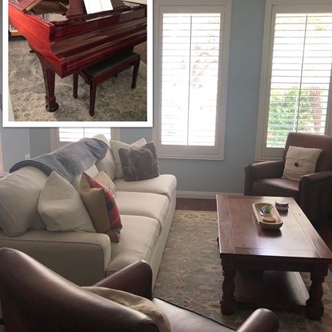 We just love when our customers share their pictures with us !!! Check out how one customer used our Barrett rug in her Piano room. The other picture shows the Townsend sofa in sunbrella tweed pebble and she paired it with 2 Irving chairs in burnished saddle , then she completes the look with our Malik’s rug!
Come in and let us help you complete a look of your own !! .
.
.
70% off Easter 
60% off upholstery/leather 
60% off occasional furniture 
60% off rugs 
60% off wall art , mirrors and frames 
60% off lighting 
50% off dining 
40% off everything else !!!
.
.
promo subject to change*
want to earn ADDITIONAL 10% back in Rewards ??? Please ask us how!!;) •ask about special financing
•
•
•
•
•
Ask about delivery 🚚 .
#potterybarnoutlet #morenovalley #benifets #pbcreditcard #rewardstyle #furniture #momblogger #dadblogger #homestager #realestate #realtor #riversidecounty #lacounty #occasional #instasunday #roomupdate #airbnb #designroom