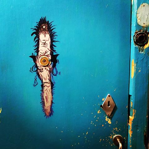 #door #glasses #streetart #дверь #глазок#граффити #графити #стритарт #циклоп #рисункинастенах #креатив