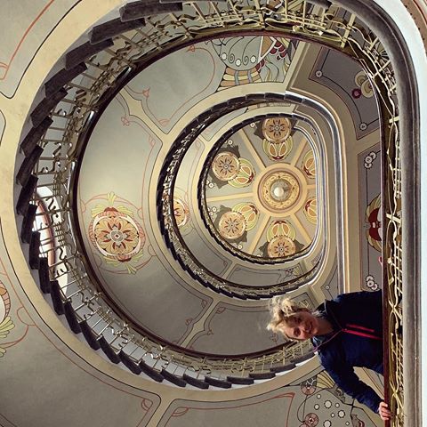💯 головокружительно #рига #югендстиль #музейюгендстиля #лестница