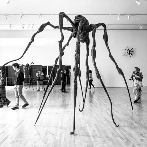 The not-so, itsy-bitsy spider. #sfmoma #louisebourgeois #sanfrancisco #california #art #sculpture